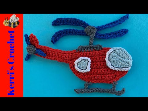 Crochet Helicopter Tutorial - Crochet Applique Tutorial