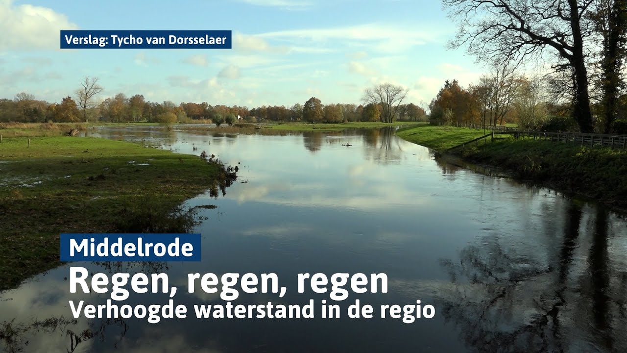 Hevige regenval zorgt voor volle Aa en Maas I Dtv Ring Den Bosch