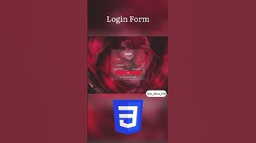 Check full video…. Responsive login form using html css #htmlcss #csstips #css #shorts #viral