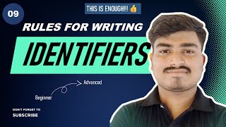 09 | Rules to Write Identifiers: python Course | Sushant Sharma #pythontutorial #python#datascience