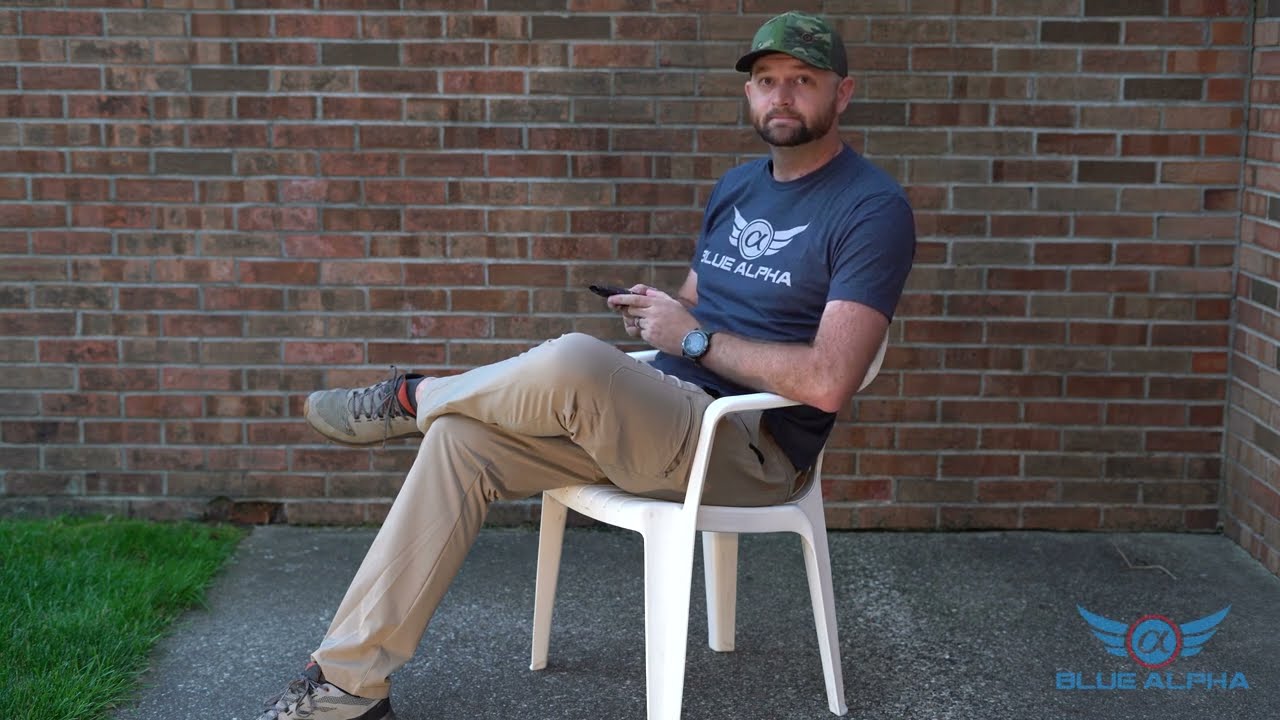 Quick Look At The Blue Alpha Velcro Wallet - YouTube