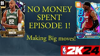 NO MONEY SPENT #1. Making Big Moves! NBA 2K24 MYTEAM