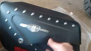 Saddlebags Contents.  From a 2020 Suzuki Boulevard C50T.