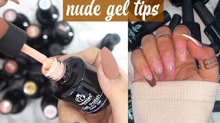 Nude French Tip Nails 💅 Beetles Gel Polish | Nail Tutorial