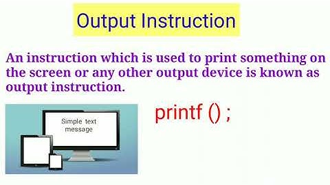 Printf | Input/output instructions in c language | Shaka Mudasir