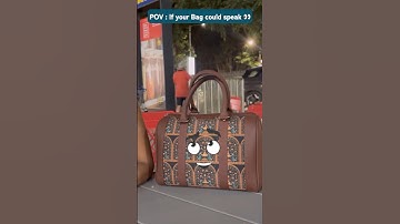 What If your Bag could speak ? 👀😂 #trending #youtubeshorts #viralshorts #bag #funny