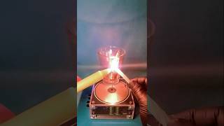 Lighting Two Candles with a Tesla Coil 🕯️⚡ #teslacoil #highvoltage #experiment