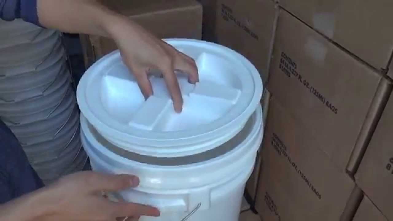 eDisasterSystems Easy Twist-Off Bucket Lid Demostration