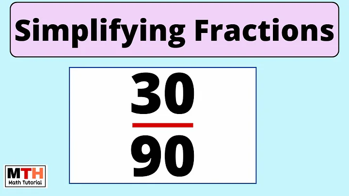 How to simplify the fraction 30/90 | 30/90 Simplified