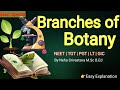 Branches of Botany | Botany Branches Explained in Hindi | NEET TGT PGT LT Grade GIC Biology #biology