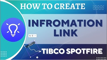 How to create Information Link in Spotfire #1 | Spotfire Tutorial |
