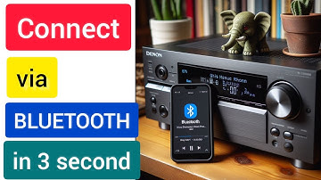 HOW TO CONNECT YOUR  PHONE to the DENON X550BT AUDIO VIDEO RECEIVER IF IT DOESN