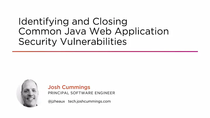 Course Preview: Identifying and Closing Common Java Web Application Security Vulnerabilities