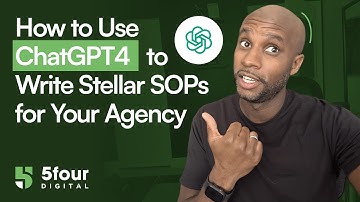 How to Use ChatGPT4 to Write Stellar SOPs for Your Agency