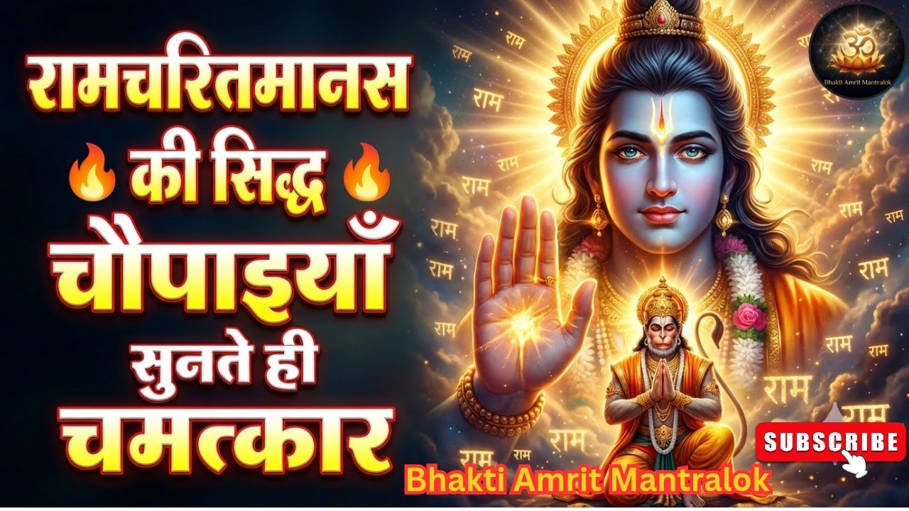 रामचरितमानस की सिद्ध चौपाइयाँ 🙏 Powerful Ramcharitmanas Chaupai for Peace, Success & Protection