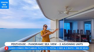 Penthouse Condo for Sale at Sands Pratumnak Beach in Pratumnak - Pattaya (Price in description)