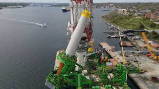 Orion Ship working in Halifax for the windfarm off Martha's Vineyard. 4K screenshot 5