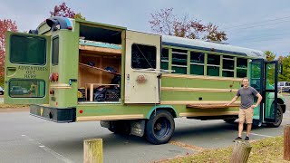 SKOOLIE TOUR | Tiny House School Bus Conversion - Sleeps 8! SKOOLIE TOUR | Tiny House School Bus Conversion - Sleeps 8!
