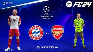 FC 24 - Bayern Munich vs Arsenal | UEFA Champions League Quarter Final | PS5™ [4K60]