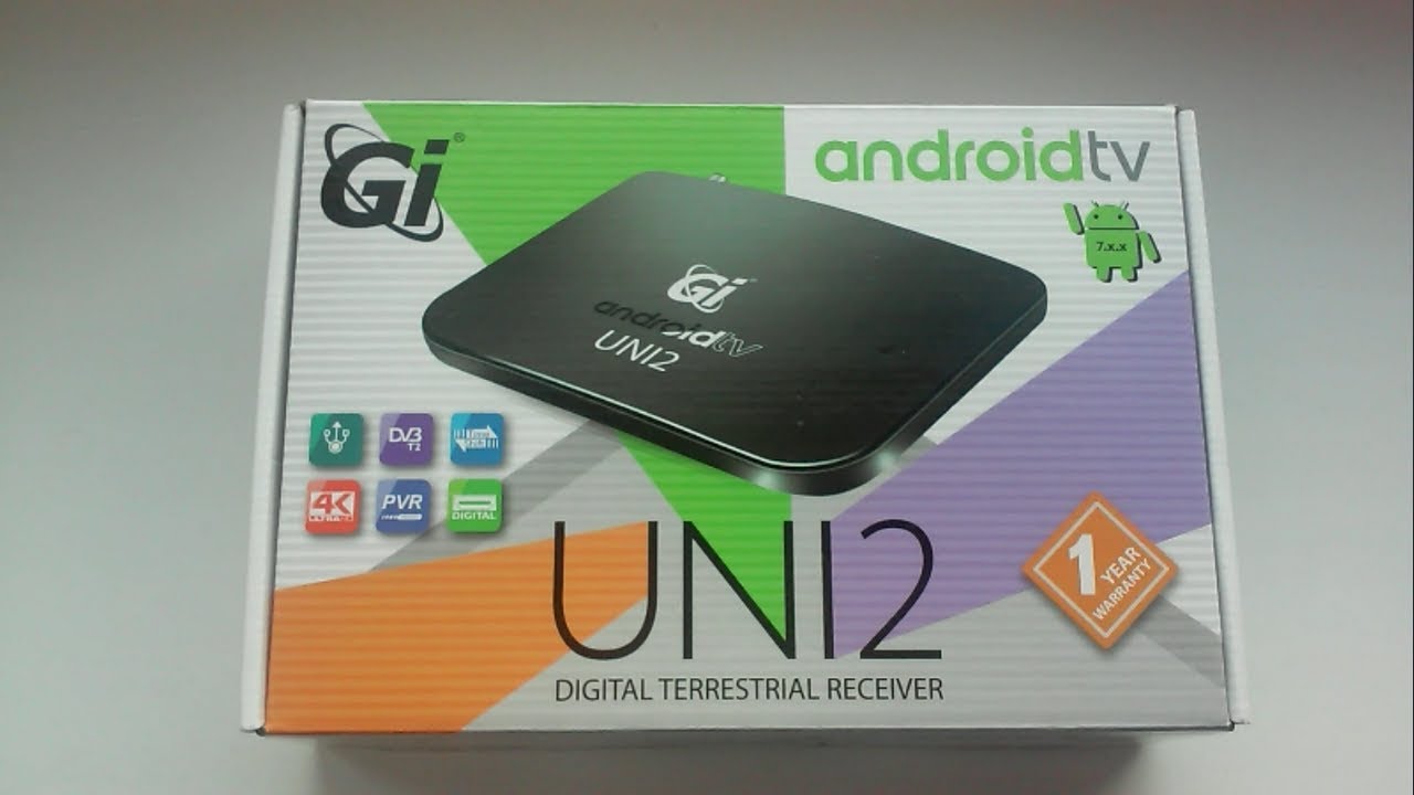 Обзор приставки ► GI UNI 2 - DVB-T/T2/C, Android TV