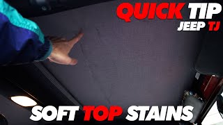 Quick Tip: Jeep TJ Soft Top Stain Removal screenshot 3