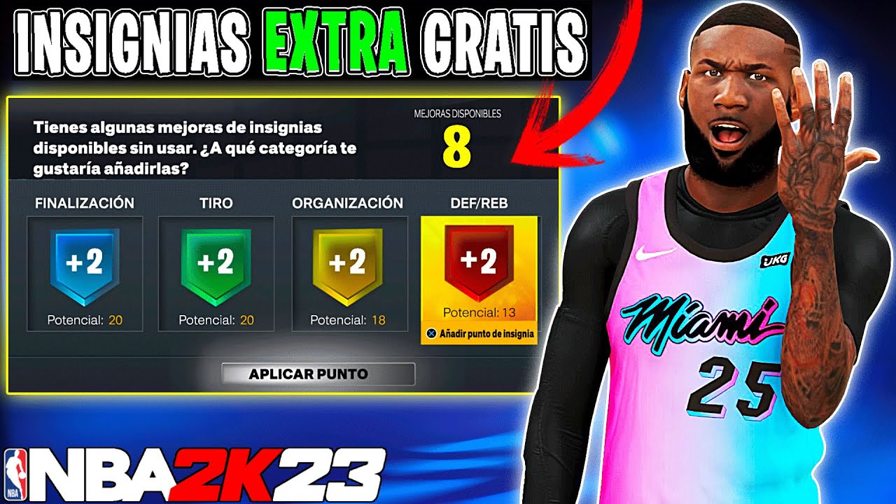 TRUCO 😱 Desbloquear +8 INSIGNIAS EXTRA Gratis NBA 2K23 - Cómo conseguir +8 Insignias EXTRA (Old Gen)