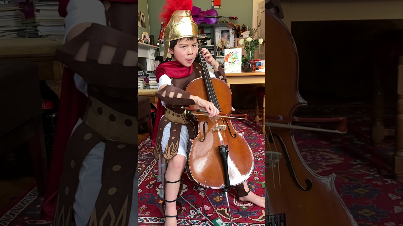 Arwin Plays Cello Fiery Fiddler