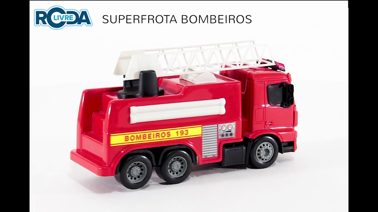 Caminhão de Brinquedo Superfrota Bitrem Bombeiro Tanque - Poliplac