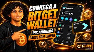🚨TESTEI A BITGET WALLET QUE FAZ PIX ANÔNIMO + CARTÃO CRYPTO?! ESSA WALLET É INSANA 🤯#bitgetwallet