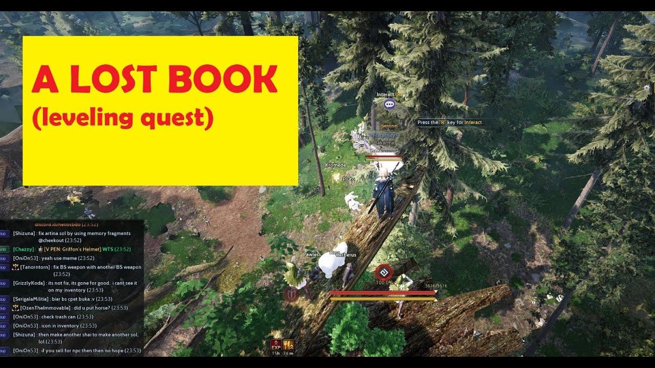 BDO A Lost Book Quest Black Desert Online YouTube