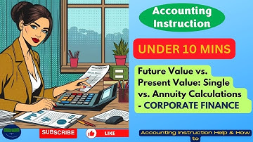 Future Value vs. Present Value: Single vs. Annuity Calculations Corporate Finance