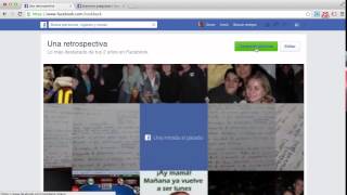 Como recuperar mi película de facebook retrospectiva look back 2014