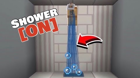 How to make a working Shower in Minecraft