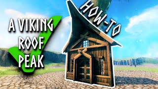How-to make a Viking Roof Peak in Valheim