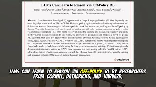 LLMs Can Learn to Reason Via Off-Policy RL (Feb 2026)