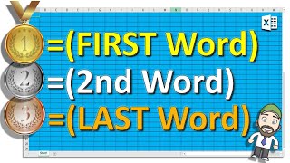 EXCEL - Extract ANY word using TEXTBEFORE and TEXTAFTER formulas