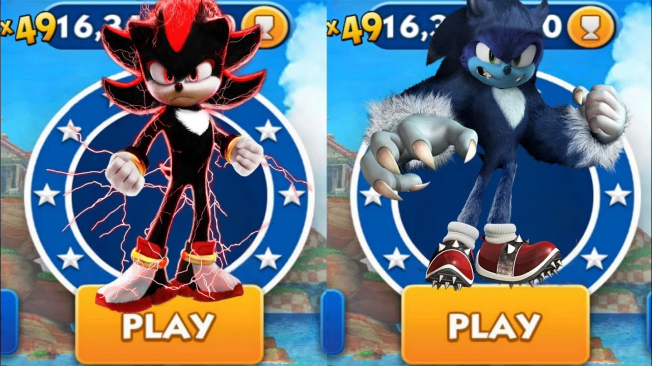 Sonic Dash - Shadow VS Werehog Dash _ Movie Sonic vs All Bosses Zazz ...