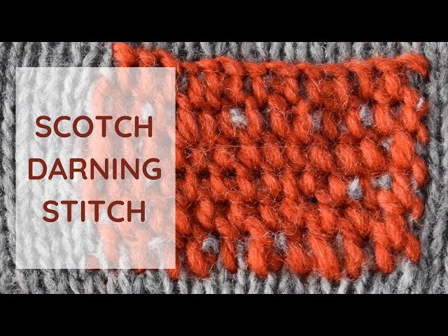Scotch darning stitch hand embroidery video tutorial 