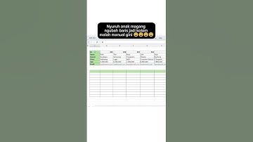 Ngubah baris jadi kolom kok manual 😩 Coba pakai Transpose di Excel biar cepet & rapi! #ExcelTips