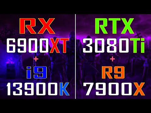 RX 6900XT + INTEL i9 13900K vs RTX 3080Ti + RYZEN 9 7900X // PC GAMES BENCHMARK TEST //