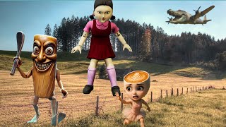картинка: КУКЛА ИЗ ИГРЫ В КАЛЬМАРА СЛЕДИТ ЗА НАМИ | УСТРОИЛИ КАМУФЛЯЖНЫЕ ПРЯТКИ ОТ НЕЕ