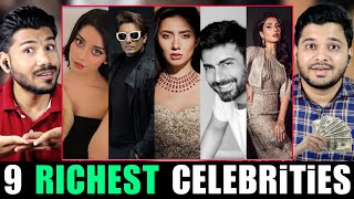 Indian Reaction on 9 RICHEST CELEBRITIES FROM PAKISTAN 🇵🇰