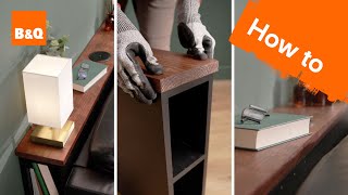How to build a sofa shelf | DIY