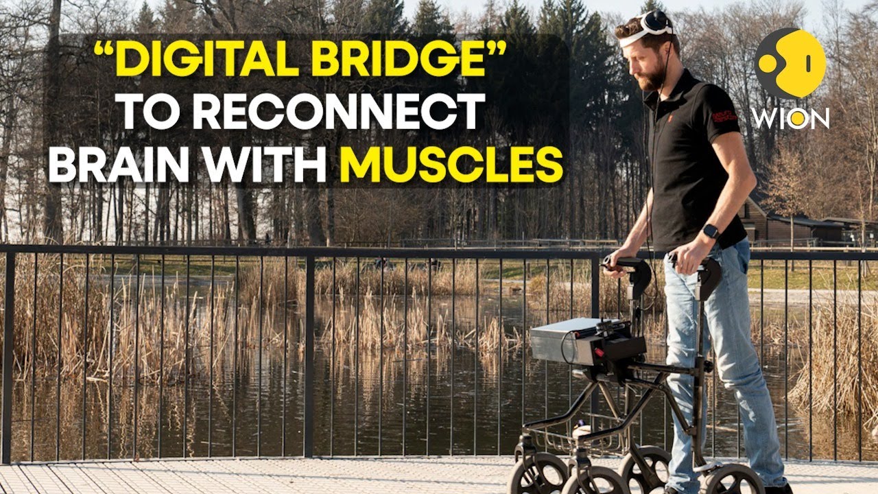 Electronic brain implants help paralysed man to walk again | WION Originals