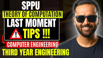 Theory of Computation Last Moment Tips | Computer Engineering | TE Engineering | Pradeep Giri Sir