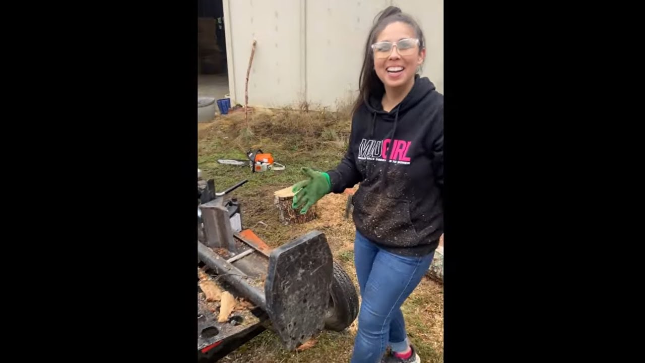 Part 1: She Yeeted a Log Into the Tractor Like It Was Nothing 😳💪🔥 