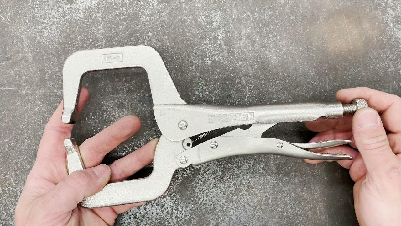 Bremen 6" CClamp Locking Pliers Review YouTube
