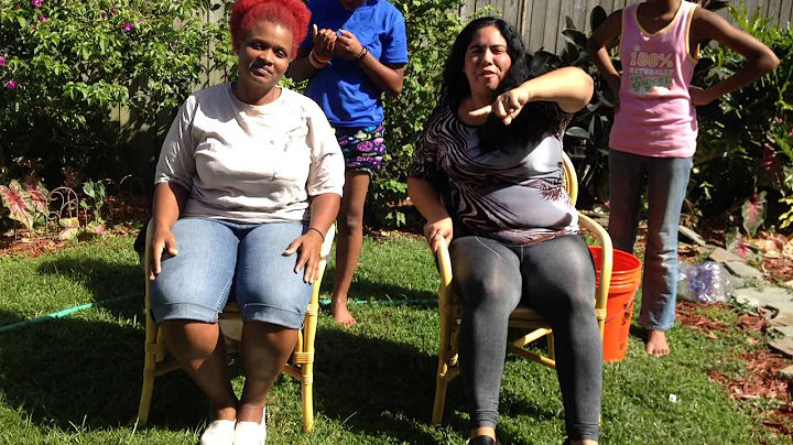 Bonnie Cobb And Mina do the  ALS Ice Bucket Challe...