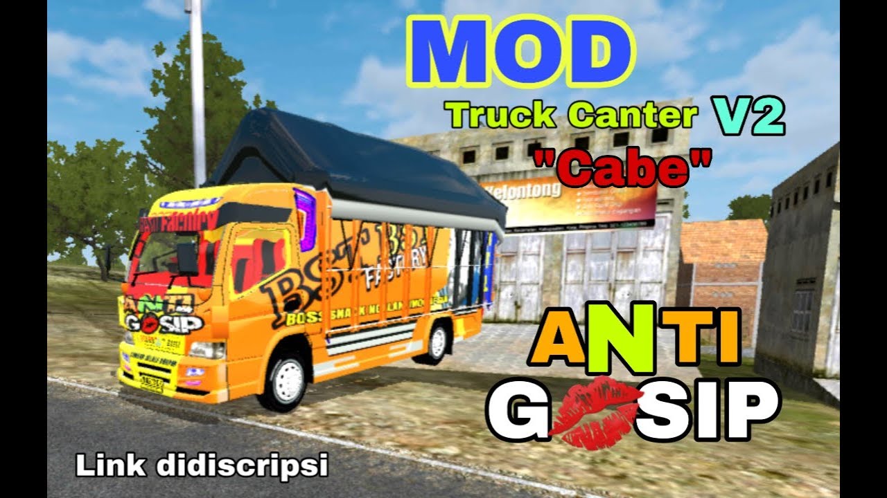 Mod Truck  Canter CABE Anti  Gosip  V2 BUSSID V2 9 