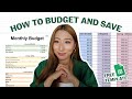 How I Budget, Track and Save | Free Template | Personal Finance in my 20s